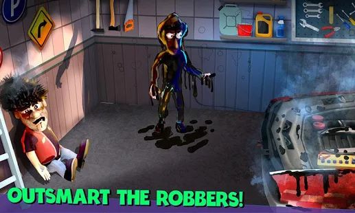 Скачать взломанную Scary Robber Home Clash [Бесконечные деньги] версия 1.3.1 apk на Андроид