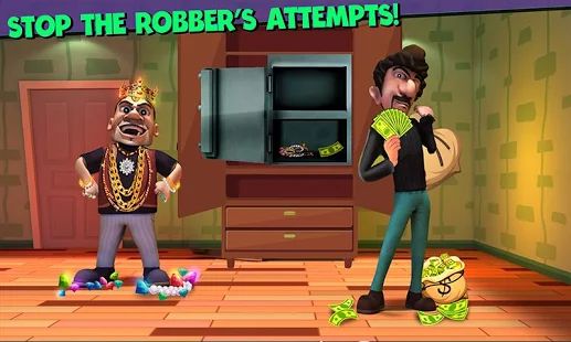 Скачать взломанную Scary Robber Home Clash [Бесконечные деньги] версия 1.3.1 apk на Андроид