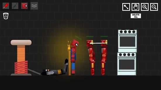 Скачать взломанную Spider Ragdoll Playground: Iron Human [Бесконечные деньги] версия 1.0.4 apk на Андроид
