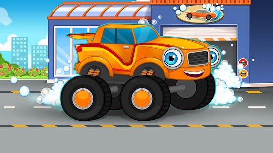 Скачать взломанную Автомойка - монстр грузовик [Бесконечные деньги] версия 1.1.5 apk на Андроид