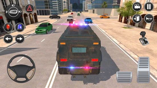 Скачать взломанную American Police Car Driving: Offline Games No Wifi [Разблокировано все] версия 1.4 apk на Андроид
