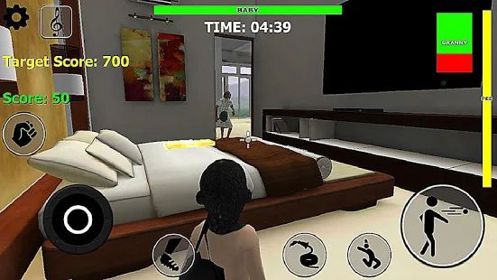 Скачать взломанную Baby Granny 3D: fun simulator game [Разблокировано все] версия 2.7 apk на Андроид