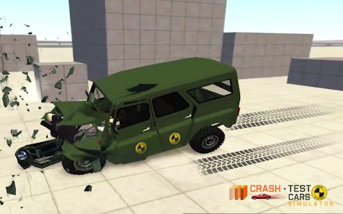 Скачать взломанную Car Crash Test УАЗ 4x4 [Бесконечные деньги] версия 1.5.4 apk на Андроид
