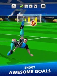 Скачать взломанную Goal Blitz [Бесконечные деньги] версия 2.3.2 apk на Андроид