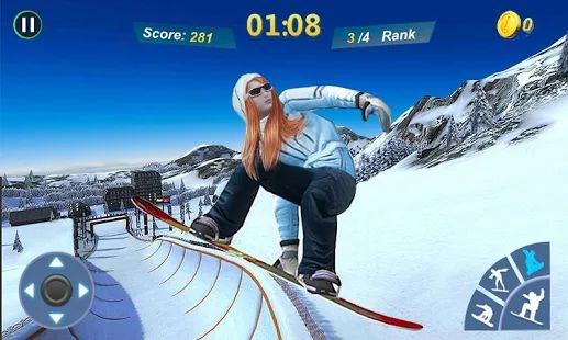 Скачать взломанную Snowboard Master 3D [Бесконечные деньги] версия 1.2.3 apk на Андроид