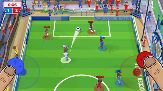Скачать взломанную Футбольная битва (Soccer Battle) [Бесконечные деньги] версия 1.7.0 apk на Андроид