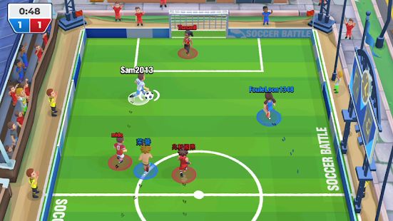 Скачать взломанную Футбольная битва (Soccer Battle) [Бесконечные деньги] версия 1.7.0 apk на Андроид