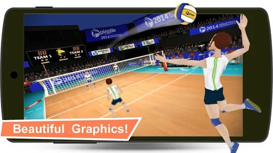 Скачать взломанную Волейбол 3D [Много монет] версия 7.1 apk на Андроид