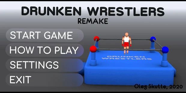 Скачать взломанную Drunken Wrestlers Remake [Бесконечные деньги] версия 1.01 apk на Андроид