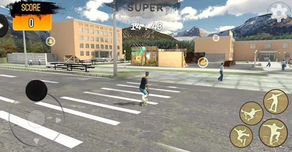 Скачать взломанную Freestyle Extreme Skater: Flippy Skate [Разблокировано все] версия 1.0 apk на Андроид
