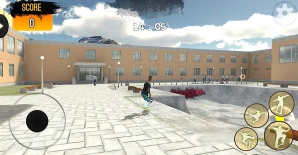 Скачать взломанную Freestyle Extreme Skater: Flippy Skate [Разблокировано все] версия 1.0 apk на Андроид