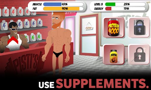 Скачать взломанную Bodybuilding and Fitness game - Iron Muscle [Много монет] версия 1.13 apk на Андроид