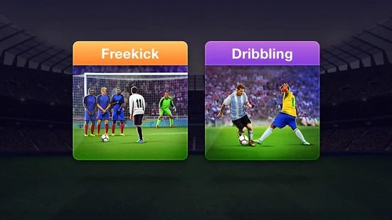 Скачать взломанную FreeKick Football 2020 [Бесконечные деньги] версия 2.1.8 apk на Андроид