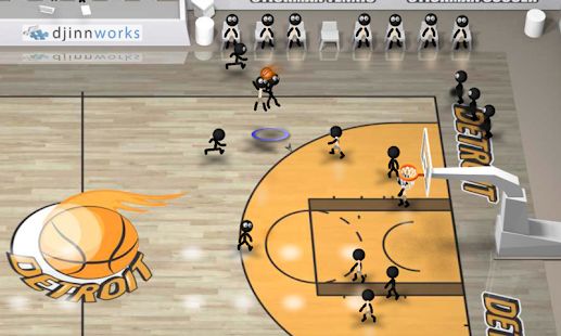 Скачать взломанную Stickman Basketball [Много монет] версия 2.4 apk на Андроид