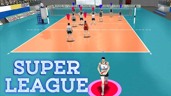 Скачать взломанную Volleyball Super League [Много монет] версия 1.1 apk на Андроид