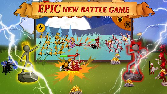 Скачать взломанную Stickman Battle 2020: Stick War Fight [Много монет] версия 1.3.0 apk на Андроид