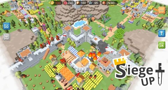 Скачать взломанную RTS Siege Up! - Бесплатная стратегия Оффлайн [Много монет] версия 1.0.250 apk на Андроид