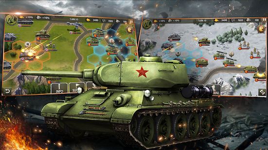 Скачать взломанную World War 2: WW2 Стратегические игры [Много монет] версия 2.6.7 apk на Андроид