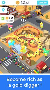 Скачать взломанную Idle Roller Coaster [Бесконечные деньги] версия 2.4.2 apk на Андроид
