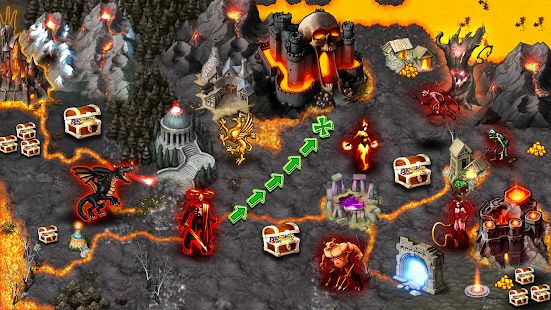 Скачать взломанную Heroes : Magic World Inferno [Разблокировано все] версия 1.3.3 apk на Андроид