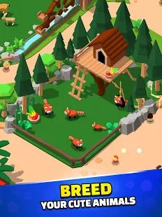 Скачать взломанную Idle Zoo Tycoon 3D - Animal Park Game [Разблокировано все] версия 1.6.13 apk на Андроид