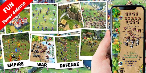 Скачать взломанную Empire Defense: Age of Stick War & Tower Defense [Много монет] версия 15 apk на Андроид