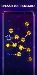 Скачать взломанную Splash Wars - glow space strategy game [Бесконечные деньги] версия 64 apk на Андроид