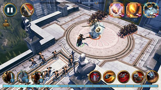 Скачать взломанную Olympus Rising: Hero Defense & Стратегическая игра [Разблокировано все] версия 6.0.8 apk на Андроид