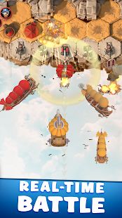 Скачать взломанную Sky Battleship - Тотальная война кораблей [Много монет] версия 0.9.9.8 apk на Андроид