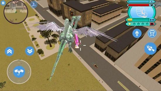 Скачать Flying Dragon Robot Transform Vice Town [Разблокированная] версия 1.0 apk на Андроид