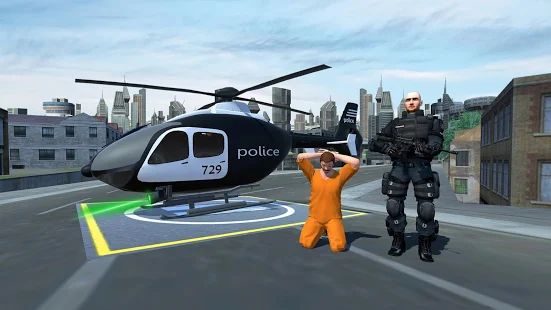Скачать Police Heli Prisoner Transport: Симулятор полетов [Разблокированная] версия 1.0.8 apk на Андроид