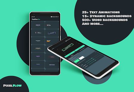 Скачать PixelFlow - Intro maker and text animator [Встроенный кеш] версия 2.1.9 apk на Андроид