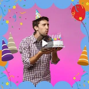 Скачать видео на день рождения с музыкой и фото [Без кеша] версия 4.0 apk на Андроид