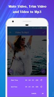 Скачать Video to Mp3 : Mute Video /Trim Video/Cut Video [Полный доступ] версия 1.31 apk на Андроид