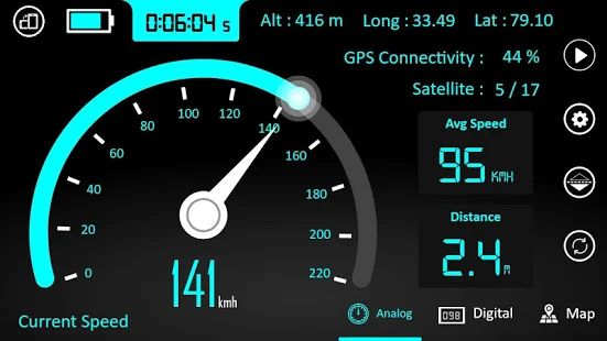 Скачать GPS спидометр : одометр, также скорость трекер [Встроенный кеш] версия 1.9.6 apk на Андроид