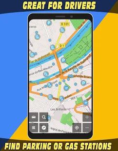 Скачать GPS-навигации [Неограниченные функции] версия 2.38 apk на Андроид