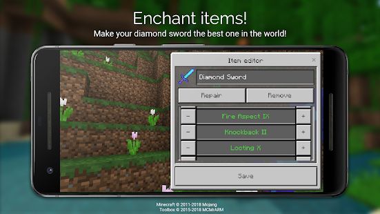 Скачать Toolbox для Minecraft: PE [Разблокированная] версия 5.4.10 apk на Андроид