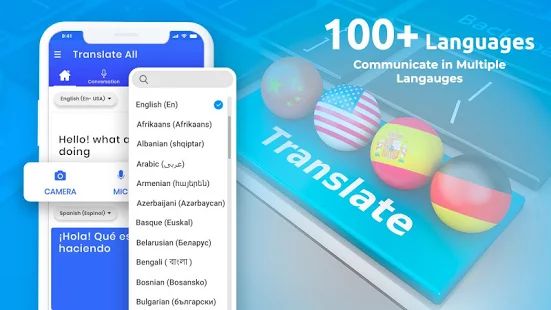 Скачать переводчик всех языков - голосовой переводчик [Полная] версия 1.3.1 apk на Андроид