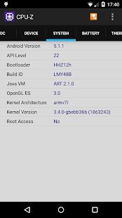 Скачать CPU-Z [Полная] версия 1.36 apk на Андроид
