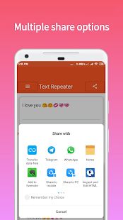 Скачать Text Repeater [Полный доступ] версия 1.3 apk на Андроид