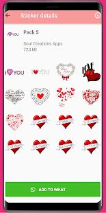 Скачать ❤️ WAStickerApps любовь, любовь стикер, романтично [Неограниченные функции] версия 2.0 apk на Андроид