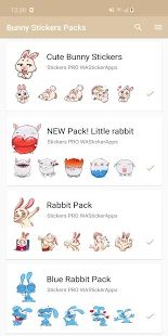 Скачать Новые забавные стикеры кролика WAStickerApps [Полный доступ] версия 1.5.1 apk на Андроид