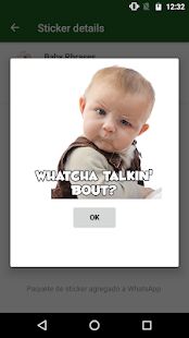 Скачать WAstickerApps ребенок Смешные лица с фразами [Все открыто] версия 1.4 apk на Андроид