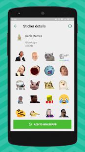 Скачать Meme Stickers for WhatsApp [Полный доступ] версия 1.07 apk на Андроид