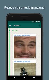 Скачать WAMR - Recover deleted messages & status download [Все открыто] версия 0.10.8 apk на Андроид