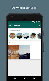 Скачать WAMR - Recover deleted messages & status download [Все открыто] версия 0.10.8 apk на Андроид