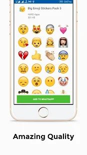 Скачать Big Emoji Stickers For Whatsapp [Без кеша] версия 1.0.43 apk на Андроид