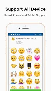 Скачать Big Emoji Stickers For Whatsapp [Без кеша] версия 1.0.43 apk на Андроид