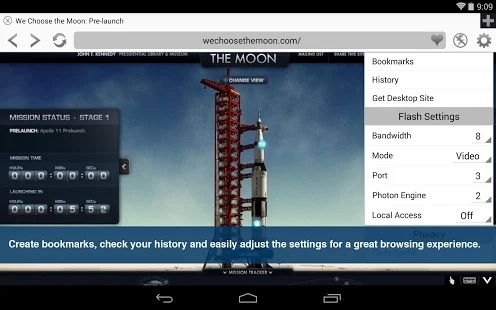 Скачать Photon флэш-плеер и браузер [Разблокированная] версия 5.9 apk на Андроид
