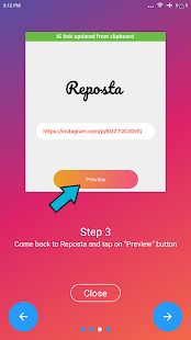 Скачать Reposta - Repost for Instagram [Встроенный кеш] версия 2.5 apk на Андроид